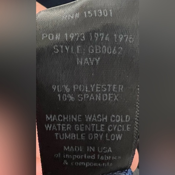 Good American Velour Velvet Bodysuit Navy Size 4 Snap Closure - Picture 7 of 10